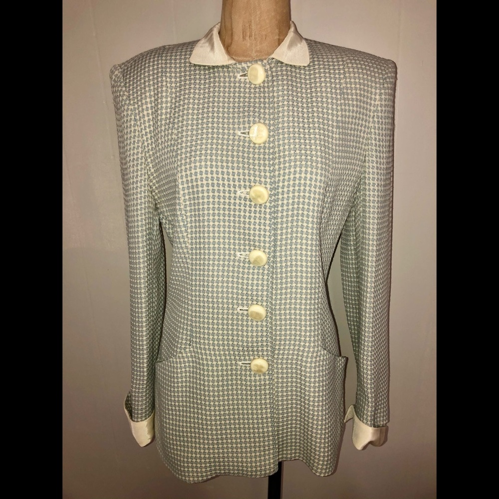 80’s Christian Dior Blazer Removable Collar/Cuffs